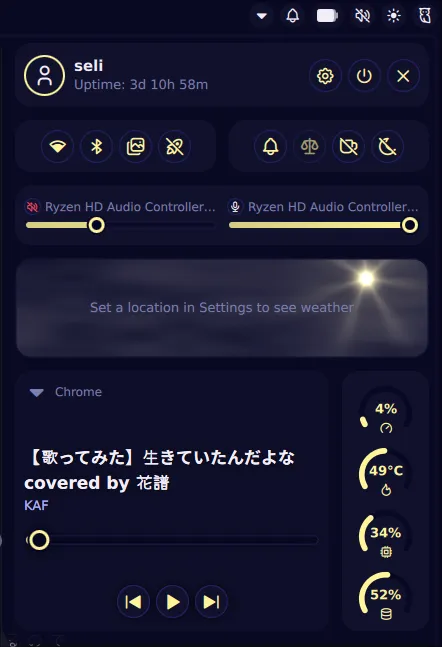 noctalia menu#small